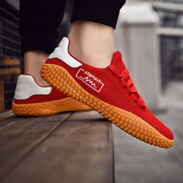 Spring and Summer Flying Woven Casual Shoes Large Men's Shoes Beathable Korean Forrest Gump Sneakers - Image 4