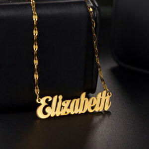 DIY Name Customization Necklace Women's Personalized Lip Chain Fashion Versatile Clavicle Neck Chain