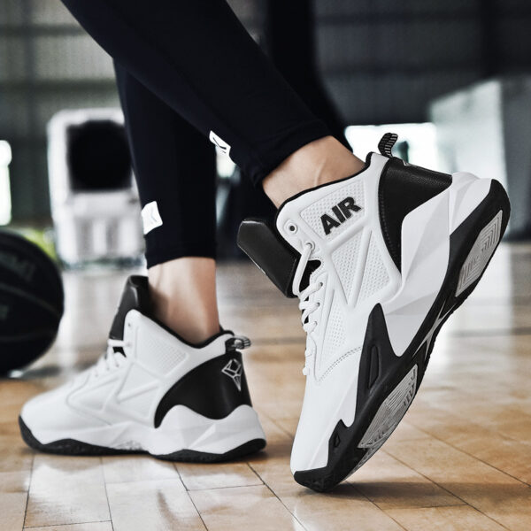 Basketball shoes casual sports running shoes mid top combat boots practical sneakers - Image 2