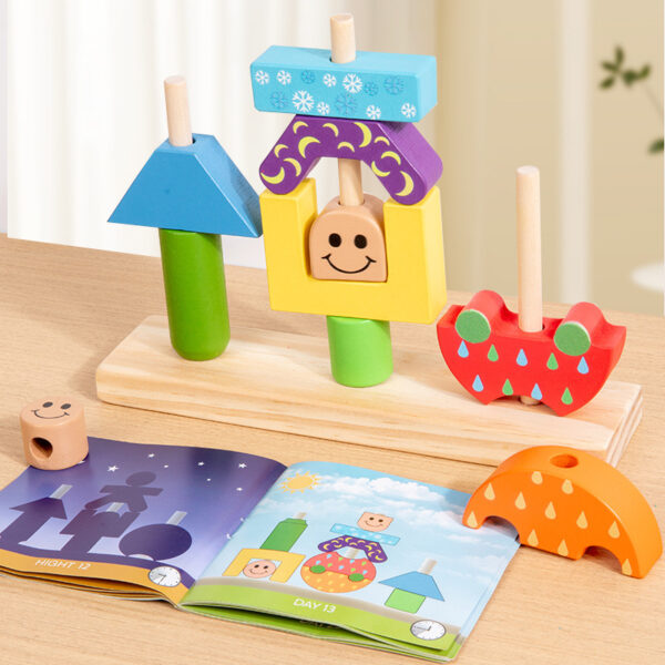 Creative building blocks, children's puzzle board games, kindergarten enlightenment, early education, puzzle toys, gifts - Image 3