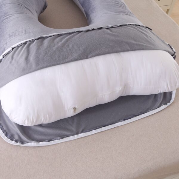 Pregnant women's detachable crystal velvet G-type side lying waist protection pillow - Image 3