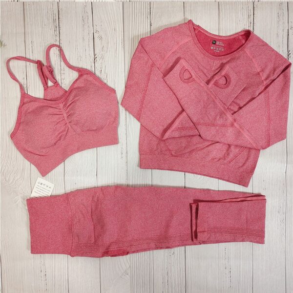 Yoga Clothing Set Sports Suit Women Sportswear Sports Outfit Fitness Set Athletic Wear Gym Seamless Workout Clothes For Women - Image 24