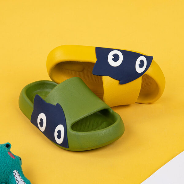Children's Summer New Cartoon Cute Slime Cute Parent-Child Household Boys And Girls Baby Sandals And Slippers - Image 2