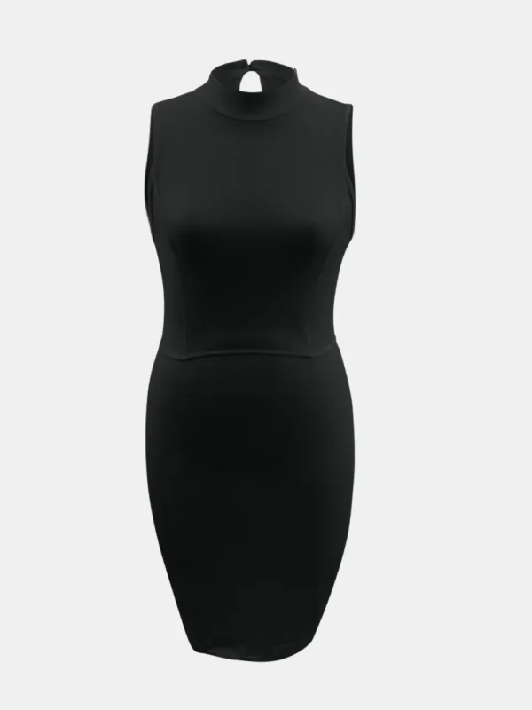 Cutout Mock Neck Sleeveless Dress - Image 5