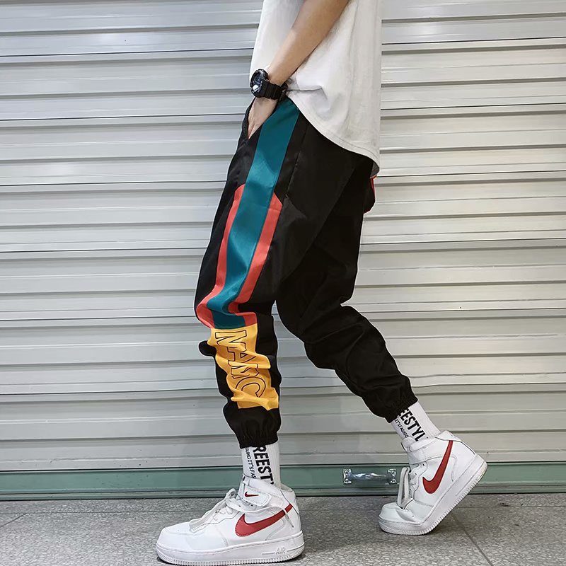 New Hip Hop Streetwear Joggers Pants Men Casual Cargo Pant Trousers High Street Elastic Waist Harem Pant Man