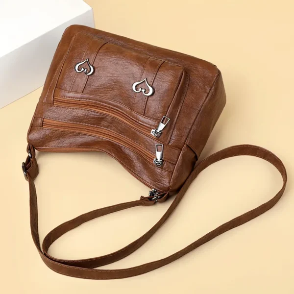 PU Leather Multi-Pockets Crossbody Bag - Image 3