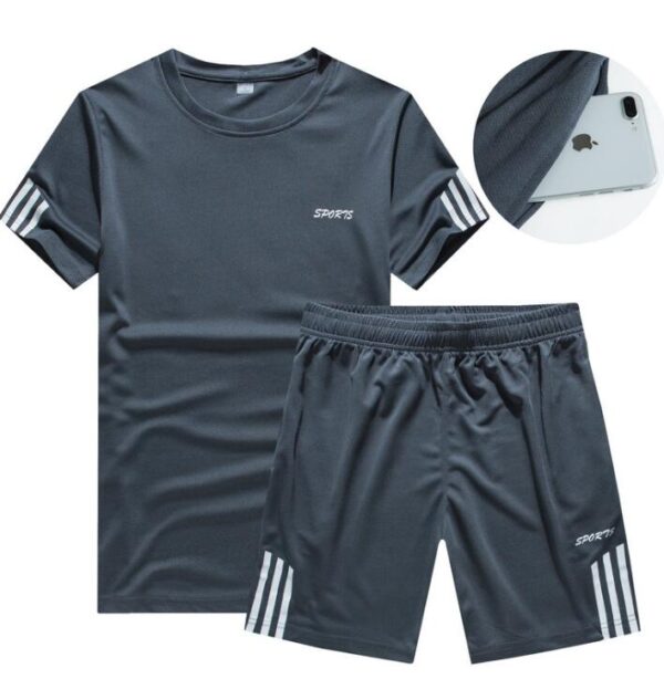 Men casual sets short sports wear