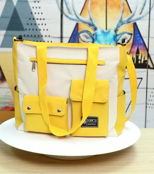 New textured small square bag Western-style canvas student all match one shoulder women's bag messenger bag