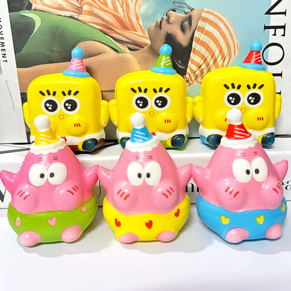 Netbag Egg Boy Party Pinch Music Stress Relief Toy Slow Rebound Ventilatory Artifact Cartoon Stress Relief Student Small Gift Item - Image 8