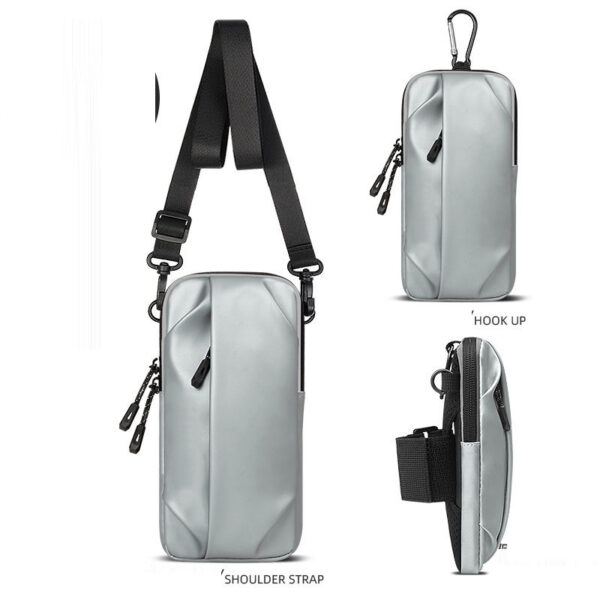 Running mobile phone arm bag for men and women, single shoulder diagonal cross bag, wrist bag, fitness sports travel equipment, - Image 2
