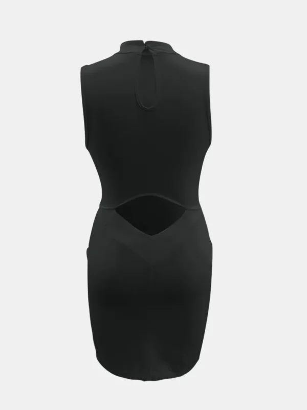 Cutout Mock Neck Sleeveless Dress - Image 6