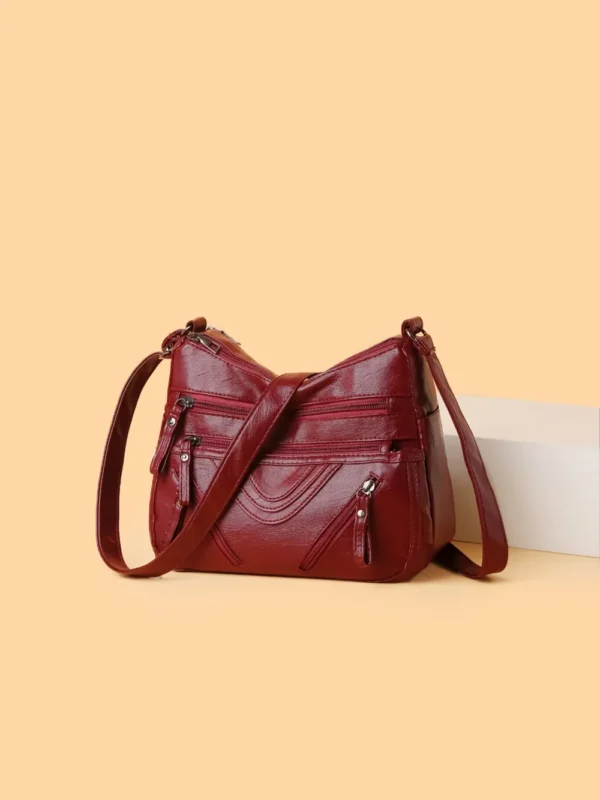 PU Multi-Compartment Crossbody Bag - Image 11