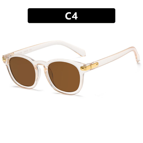 Retro round frame sunglasses for men, new ins sunscreen street photography, personalized and fashionable sunglasses - Image 9