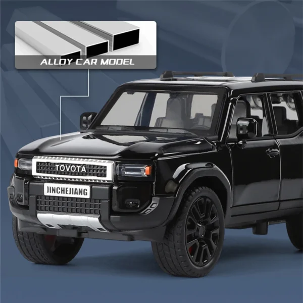 1: 32 Prado car model alloy sound and light simulation SUV domineering off-road vehicle boy toy car decoration - Image 3