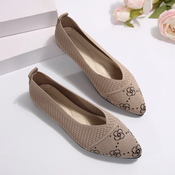 Point Toe Mesh Flat Slip-Ons - Image 4