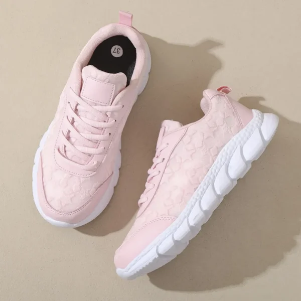 Lace Up Round Toe Star Mesh Athletic - Image 4
