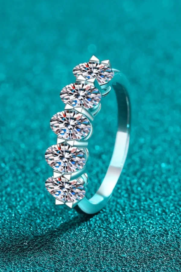 2.5 Carat Moissanite 925 Sterling Silver Ring - Image 2