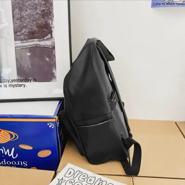 PU Leather Zip Backpack Bag - Image 4