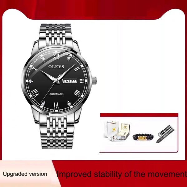 Men's Watch Men's Mechanical Watch Fully Automatic Simple Wind Waterproof Night Light Watch - Image 10
