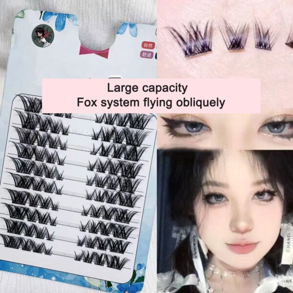 Sunflower Comics Pure Desire Eyelash Simulation Natural Thickening Large Segmented Trilogy False Eyelash Laziness - Image 9