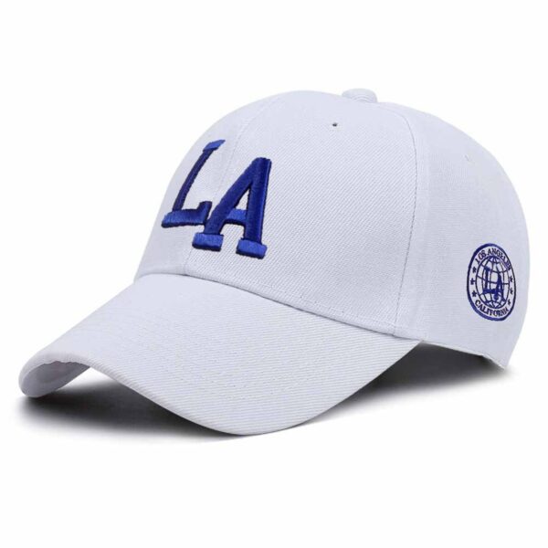 3D Embroidered LA Baseball Hats for Men and Women Outdoor Sunscreen Hard Top Duck Tongue Hats - Image 5
