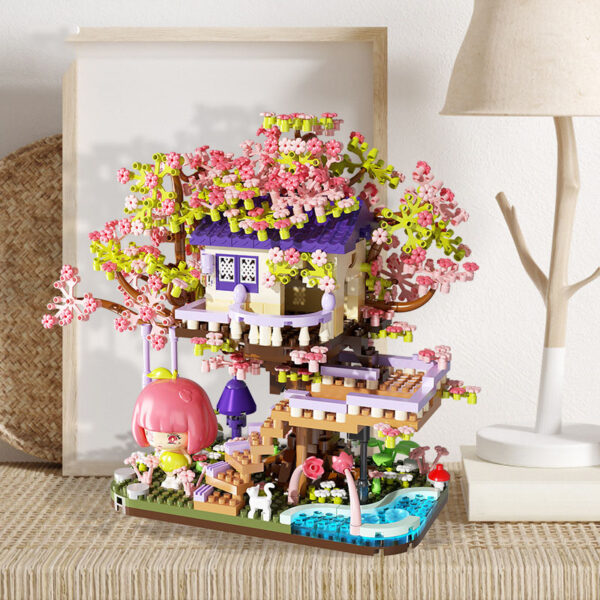 Flower House Assembly Building Blocks Microparticle Toys Christmas Gift - Image 3