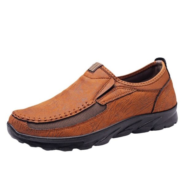 Men's shoes, fashionable and breathable, men's business shoes, British lazy shoes, dad's single shoes, casual shoes, men's shoes - Image 5