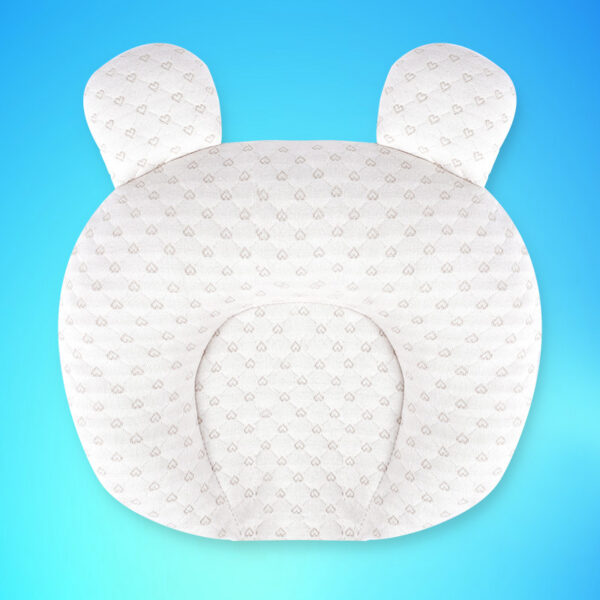 Baby Pillow Newborn 0-1 Year Old Baby Products Anti Deviation Head Latex Set Pillow Color Cotton Pillow - Image 3
