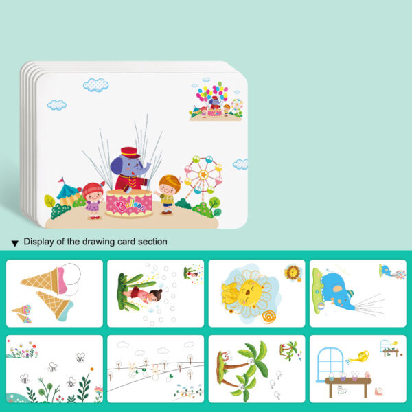 Children's Finger Drawing Paint Kindergarten Color Printing Mud Baby Graffiti Printing Pad Drawing Tool Palm Pointillism - Image 6