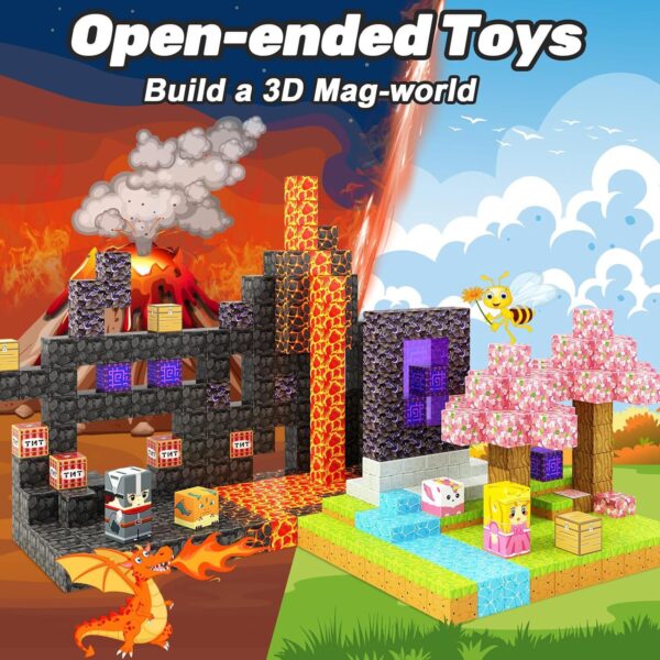 Magnetic cube Children's Educational Puzzle Assembly Toy Gift - Image 2
