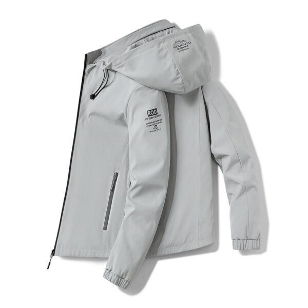 New hooded jacket for men, spring and autumn trendy casual jacket, sports top for men - Image 3
