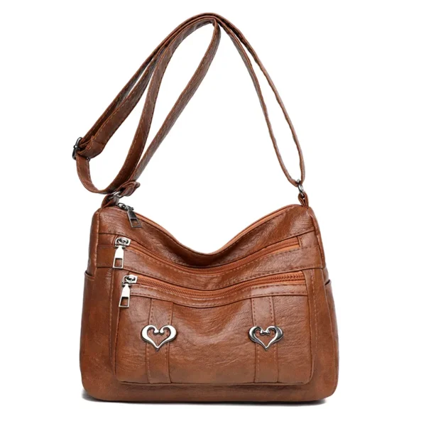 PU Leather Multi-Pockets Crossbody Bag - Image 4