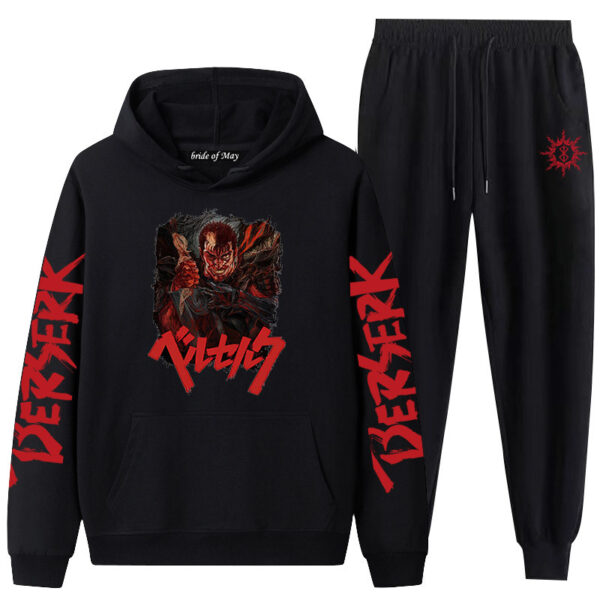 Bersek Sword Wind Legend Couples Sweatshirt Leggings Hooded Suit Men And Women Two-Piece - Image 15