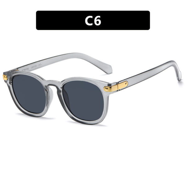 Retro round frame sunglasses for men, new ins sunscreen street photography, personalized and fashionable sunglasses - Image 11