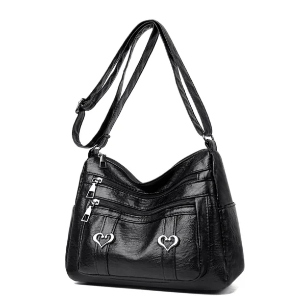 PU Leather Multi-Pockets Crossbody Bag - Image 10