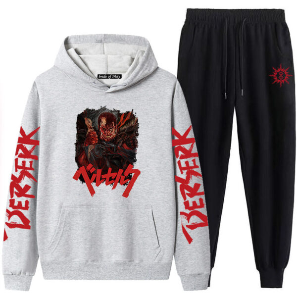 Bersek Sword Wind Legend Couples Sweatshirt Leggings Hooded Suit Men And Women Two-Piece - Image 13
