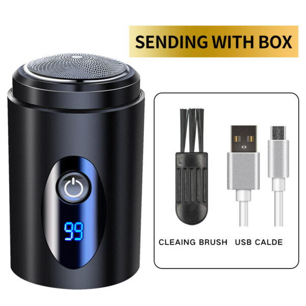 Shaver men's car USB portable electric shaver rechargeable bald head washable mini - Image 3
