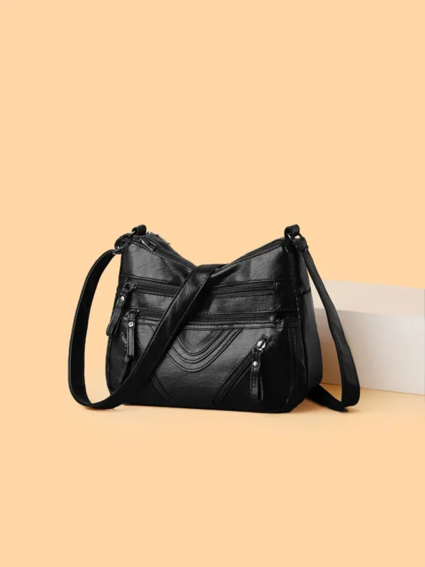 PU Multi-Compartment Crossbody Bag - Image 10