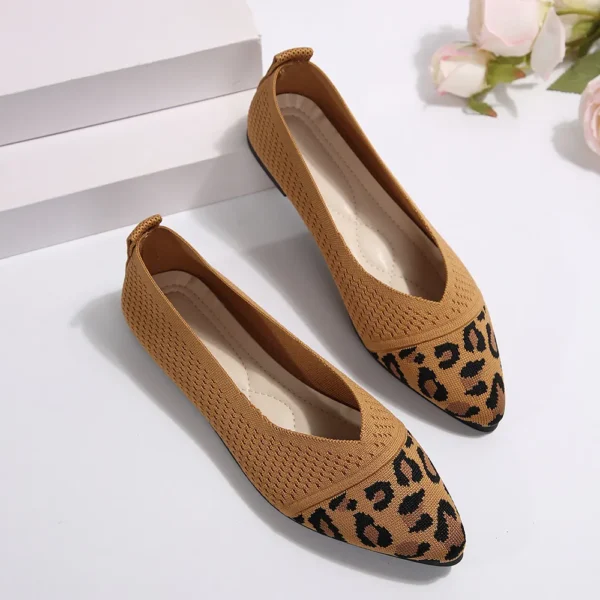 Point Toe Mesh Flat Slip-Ons - Image 3