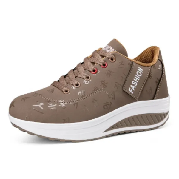 Lace Up Rocker Sole Sneakers - Image 5