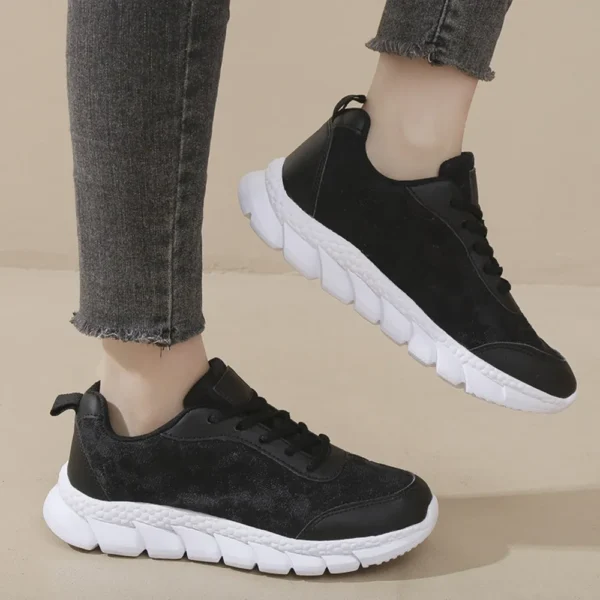 Lace Up Round Toe Star Mesh Athletic - Image 5