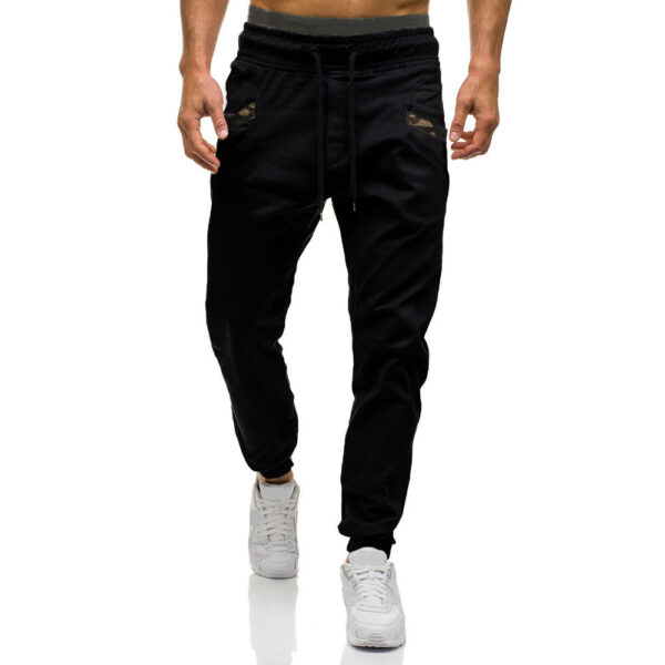 Fashion Men Gyms Pure color Pants Joggers Fitness Casual Long Pants Men Workout Skinny Sweatpants Jogger Tracksuit Trousers - Image 2