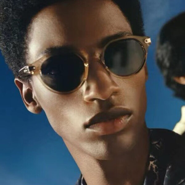 Retro round frame sunglasses for men, new ins sunscreen street photography, personalized and fashionable sunglasses - Image 4