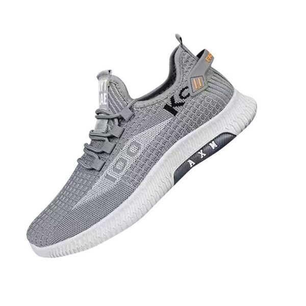 New autumn sports shoes with fly woven mesh breathable running shoes for youth Korean version lightweight soft sole comfortable men's shoes - Image 5