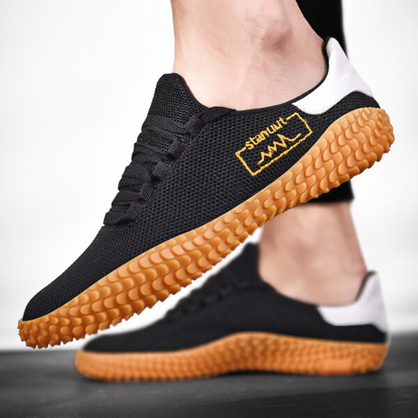 Spring and Summer Flying Woven Casual Shoes Large Men's Shoes Beathable Korean Forrest Gump Sneakers - Image 6