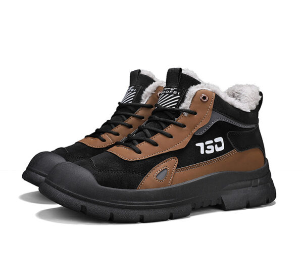 Winter fleece warm Martin boots men's casual sports versatile Korean version anti cold snow boots - Image 3