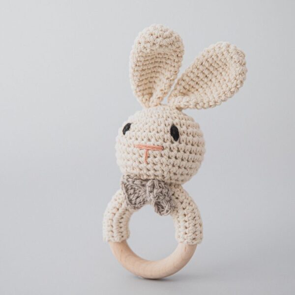 Carving Name Baby Soothing Bell Newborn Gift Bath Gift Knitted Cartoon Doll - Image 23