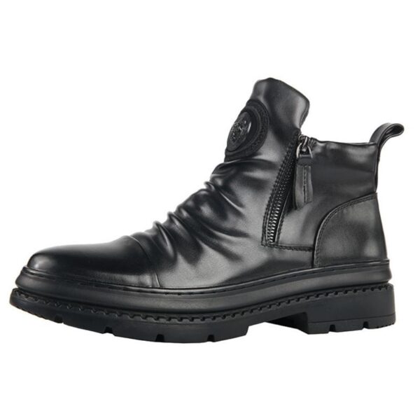Men's versatile zipper shoes Korean version Martin boots men's casual shoes - Image 5