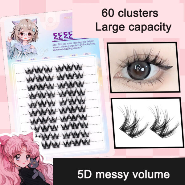 Sunflower Comics Pure Desire Eyelash Simulation Natural Thickening Large Segmented Trilogy False Eyelash Laziness - Image 23