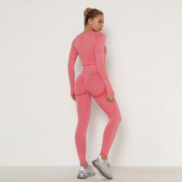 Yoga Clothing Set Sports Suit Women Sportswear Sports Outfit Fitness Set Athletic Wear Gym Seamless Workout Clothes For Women - Image 22